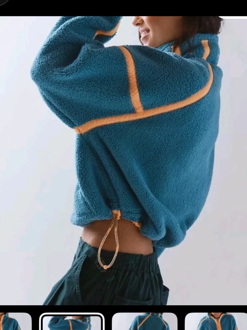 Free People Movement Mountain High Pullover Fleece active sweater Small chic - Picture 10 of 10